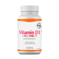 Vitamin D3 + K2 (MK7) - High Potency 90 Kapseln
