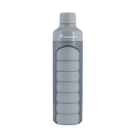 Water bottle 375 ml with 7-compartment pill box